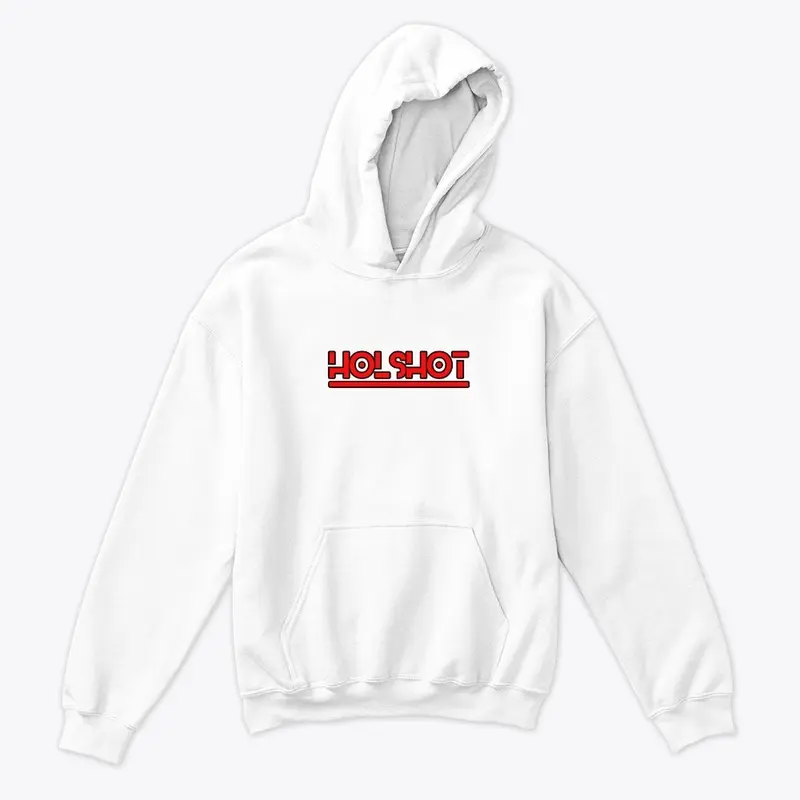 Red/Black Logo Kids Hoodie