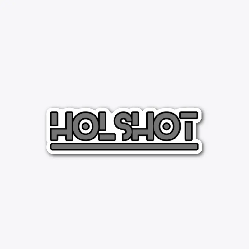 Holshot Gray Logo Die Cut Sticker