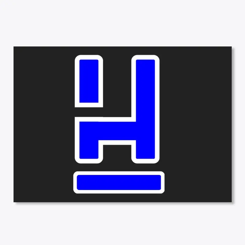 Blue/White H Logo Sticker