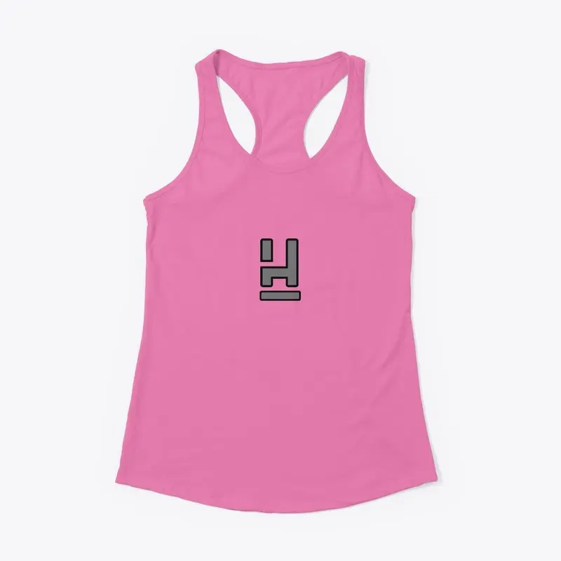 Gray/Black Logo Women's Tank