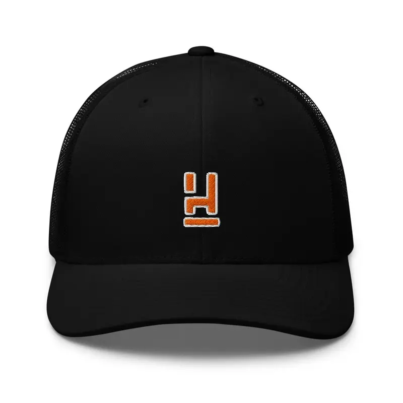 Orange/White Logo Trucker Hat