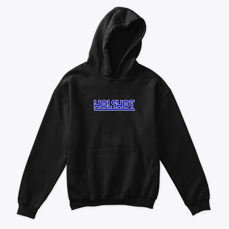 Blue/White Logo Kids Hoodie