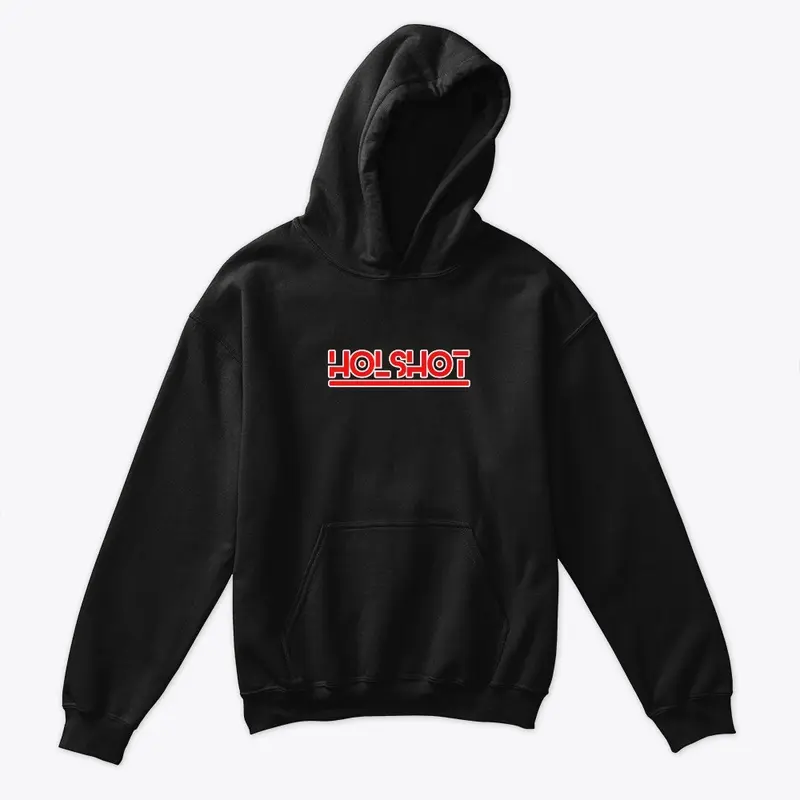 Red/White Logo Kids Hoodie