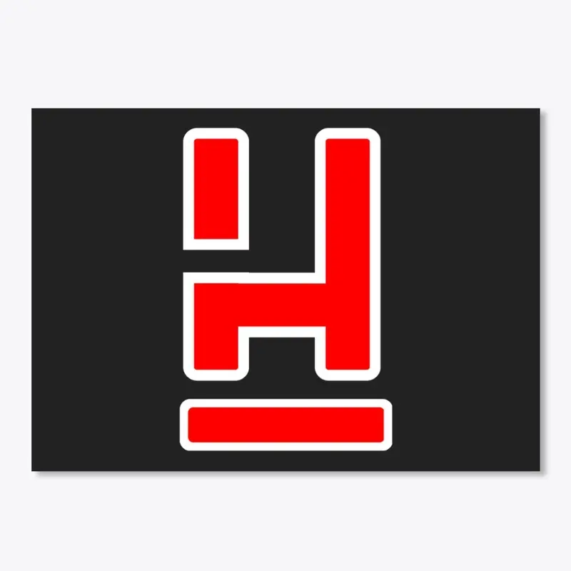 Red/White "H" Logo Sticker